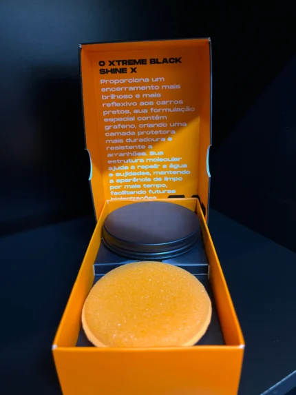 Cera Automotiva P/ Carros Pretos 80g Esponja Grafeno Expert